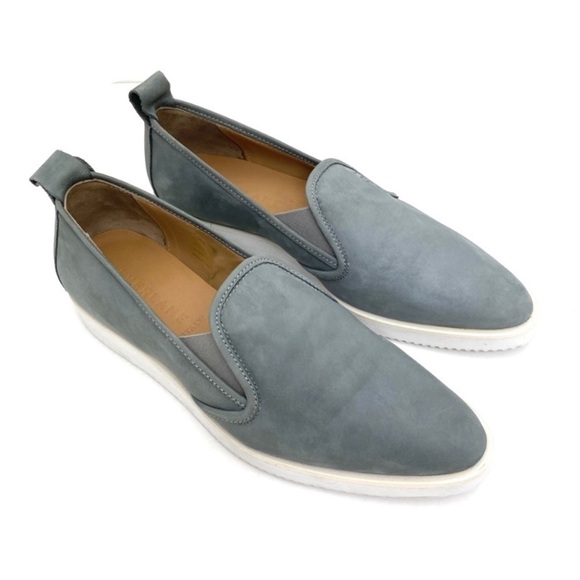 EVERLANE The Nubuck Leather Street Shoes Pointed Toe Loafer Gray Size 9.5 - Picture 7 of 11